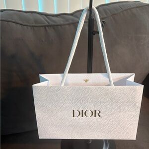 Dior White Mini Shopping Bag